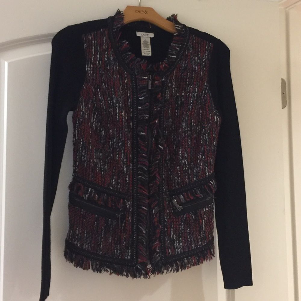 Cache sweater jacket